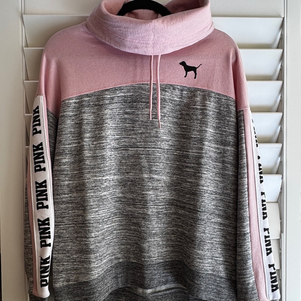 Victoria's Secret PINK Light Pink Pullover with Branded Trim
